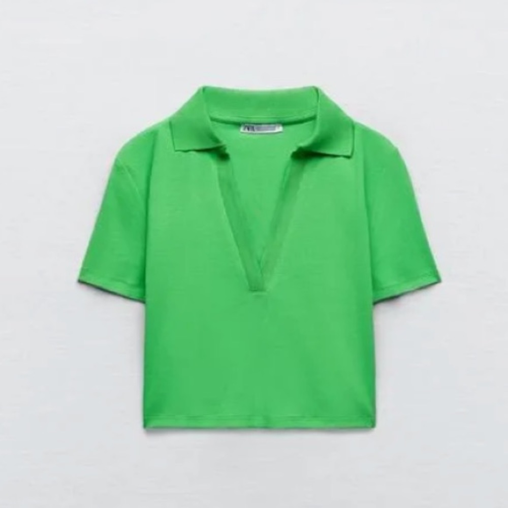 Zara Rib Polo Shirt